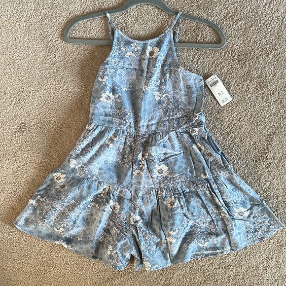 Abercrombie Kids Blue Floral Romper - Picture 2 of 4